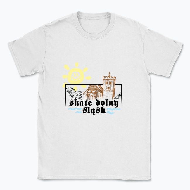Koszulka Krzywa Wieża i Kościół Ząbkowic Śląskich Skate Dolny Śląsk