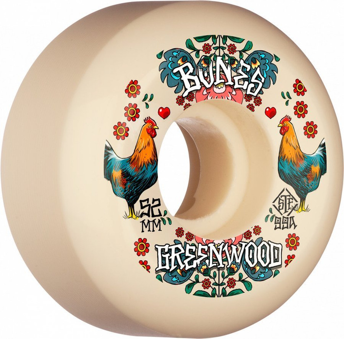 Koła Do Deskorolki Bones Pro Stf Greenwood Découpe 52mm V5 Sidecut 99a (4szt.)